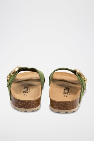 Mules en cuir Rosso - Vert