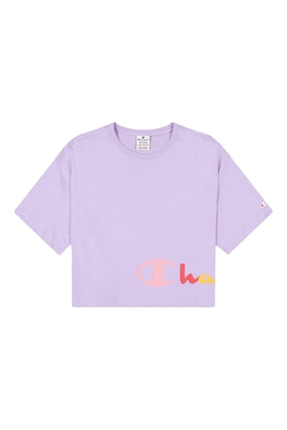 T-shirt court - Lavande et rouge