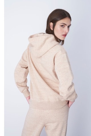 Sweat à capuche - Beige chiné