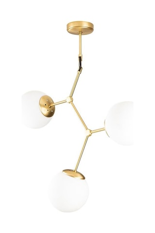 Suspension Damar Doré et blanc