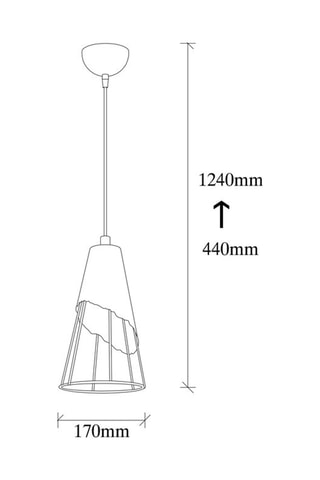 Suspension Sivani Tel Noir