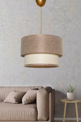 Suspension - Beige et crème - 60 W