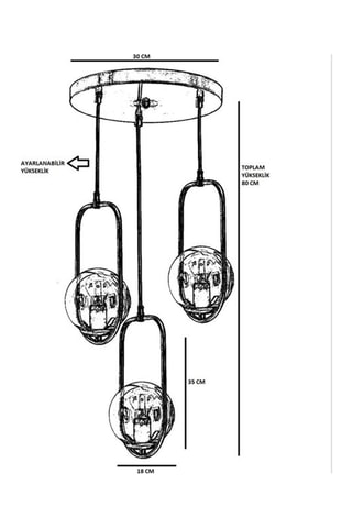 Suspension Ahu - Blanc
