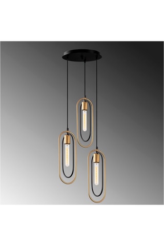 Suspension Cerco - Noir et doré
