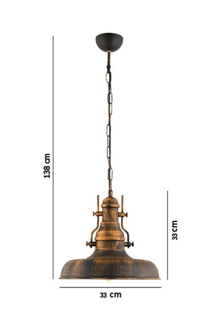 Suspension RT-7 - Doré - 40 W