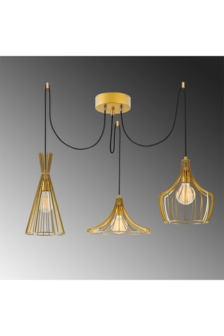 Suspension Mezopotamya - Doré - 3 x 40 W