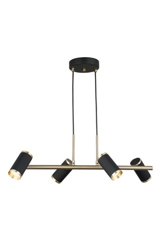 Suspension Lume - Noir et doré - 4 x 7 W