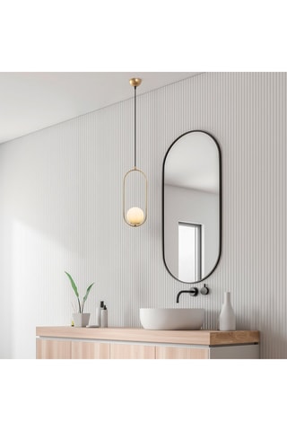 Suspension Mudoni - Doré et noir - 40 W