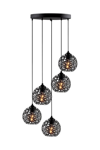 Suspension Fellini - Noir - 5 x 40 W