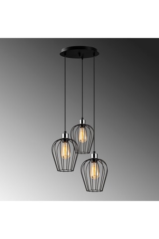 Suspension Tel - Noir - 3 x 100 W