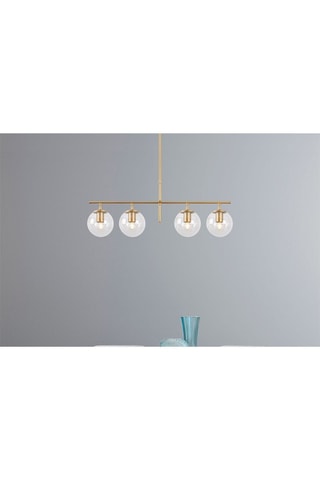 Suspension Roe - Doré et blanc - 4 x 40 W