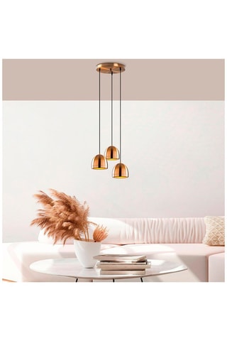 Suspension - Doré - 3 x 40 W 