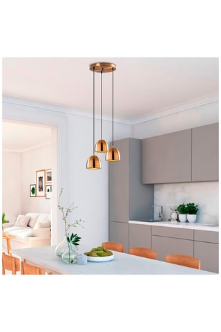 Suspension - Doré - 3 x 40 W 