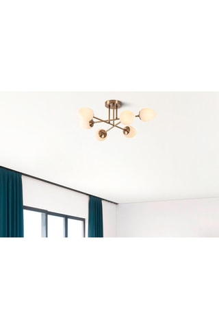 Plafonnier Camflo - Bronze - 6 x 15 W