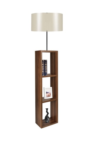Lampe étagère Ayd - Crème et marron - 60 W