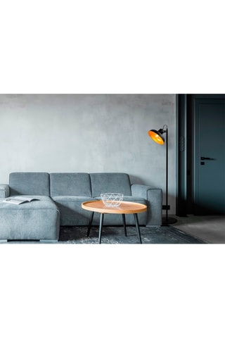 Lampadaire Lik - Noir et doré - 40 W - 145 cm