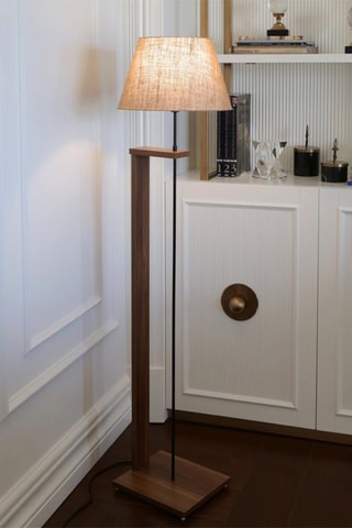 Lampadaire en bois Ayd - Naturel - 60 W - 150 cm