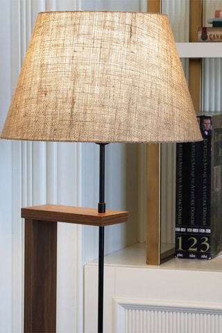 Lampadaire en bois Ayd - Naturel - 60 W - 150 cm