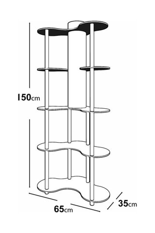 Lampadaire - Ivoire et noir - 40 W - 150 cm