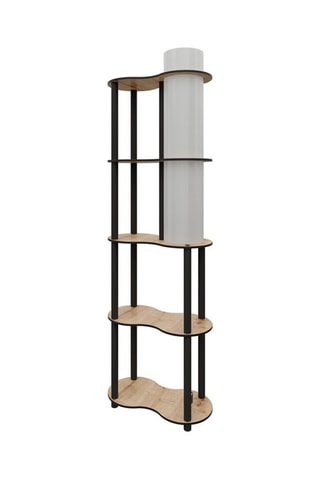 Lampadaire - Imitation noyer - 40 W - 140 cm