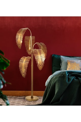 Lampadaire - Doré - 5 x 40 W