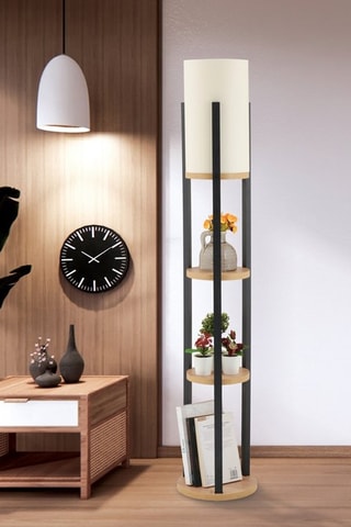 Lampadaire Circle Nora - Noir