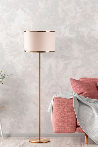 Lampadaire Way Doré et écru