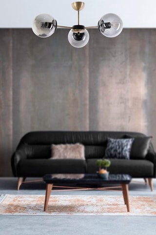 Suspension Venus - Argenté et noir