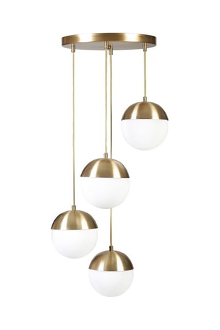 Suspension Küre - Doré et blanc - 4 x 60 W