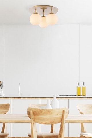 Plafonnier Well - Doré - 3 x 40 W