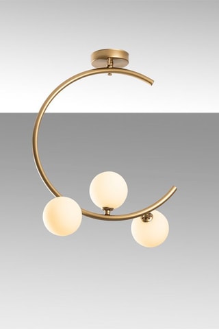 Suspension - Doré et blanc - 3 x 10 W