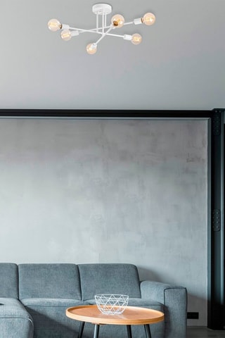 Suspension Flower - Blanc - 6 x 40 W