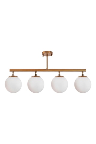 Plafonnier Fazli - Doré et blanc - 4 x 40 W