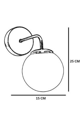 Applique murale - Doré et blanc - 60 W
