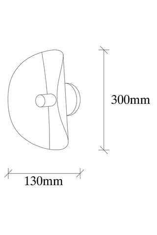Applique murale - Doré - 40 W