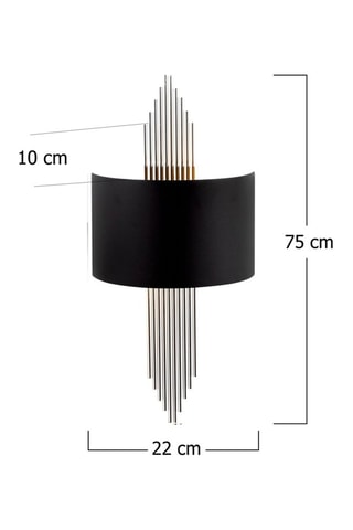 Applique murale - Noir - 40 W