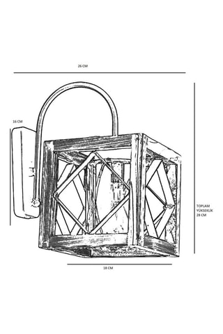 Applique en bois de charme Zikzak - Naturel et noir - 60 W
