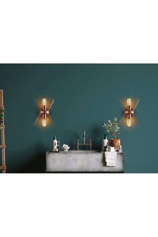 Applique murale - Cuivre - 2 x 40 W