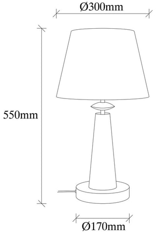 Lampe à poser Pardo - Doré et blanc