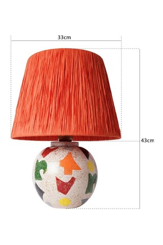 Lampe à poser en céramique YL517 - Multicolore - 60 W