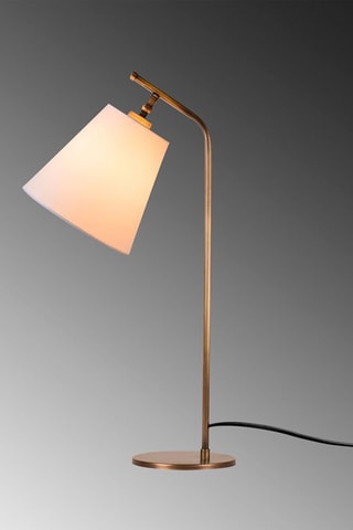 Lampe à poser Salihini - Doré et beige - 60 W