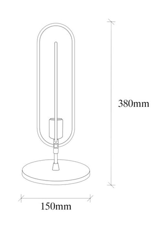 Lampe à poser - Noir et doré - 40 W
