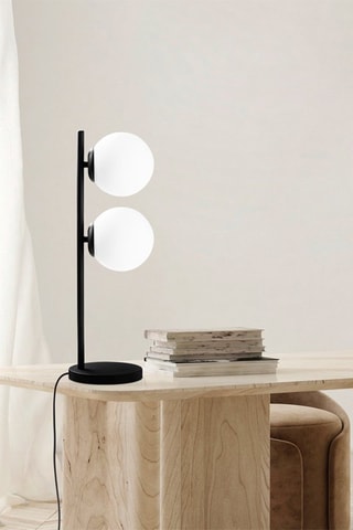 Lampe de table - Noir - 2 x 40 W