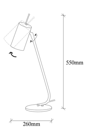 Lampe à poser Sivani - Doré - 40 W