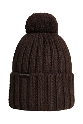 Gorro com pompom Fea Castanho