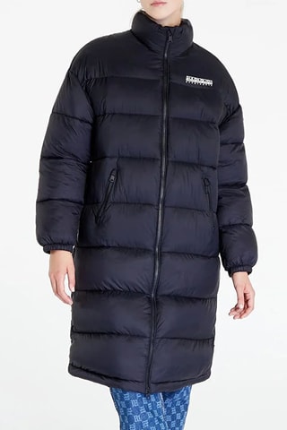 Blusão comprido Box Logo - Preto - Napapijri