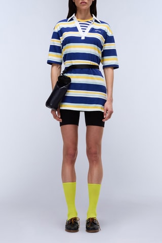 Polo Ete - Azul-marinho e amarelo