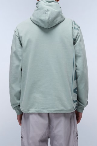 Casaco com capuz B Rivalto - Verde-água e preto