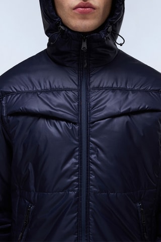 Casaco com capuz A Sovana - Azul-marinho