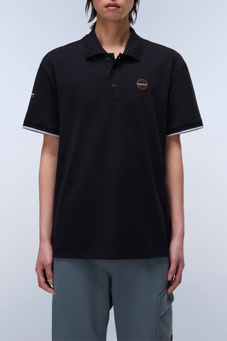 Polo E Badge - Preto